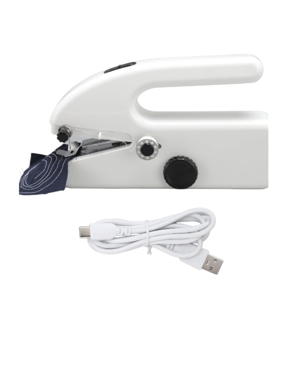 Portable Mini Sewing Machine Handheld Stitcher - White - Picture 3 of 10